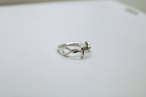 Barbed Wire Ring - Sterling Silver