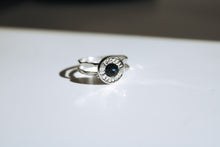 Load image into Gallery viewer, Silver Bullet Ring - Sterling Silver - Dark Blue Spinel