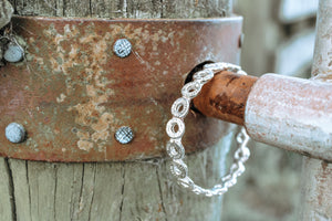 Fired Bullet Bangle in Sterling Silver - Limited Edition