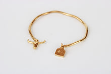 Load image into Gallery viewer, Country Charm Cuff Bracelet - 18k gold plated sterling silver