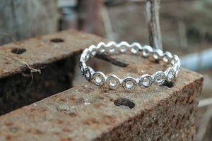 Fired Bullet Bangle in Sterling Silver - Limited Edition