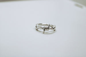 Barbed Wire Ring - Sterling Silver