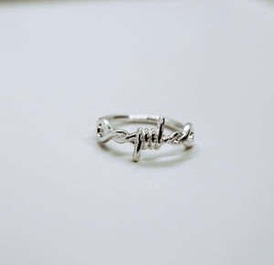 Barbed Wire Ring - Sterling Silver