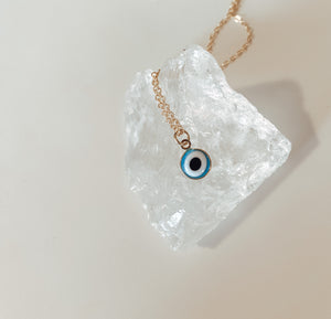 Gold Plated Evil Eye Necklace