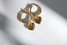 Load image into Gallery viewer, Heart Hoops - 18k Gold Plated Sterling Silver