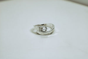 Belt Buckle Ring - Sterling Silver