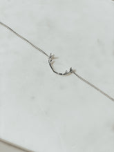 Load image into Gallery viewer, Antler Choker Necklace in Sterling Silver