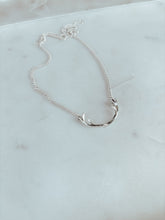 Load image into Gallery viewer, Antler Choker Necklace in Sterling Silver