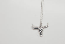 Load image into Gallery viewer, Long Horn Necklace - Sterling Silver