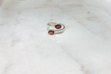 Load image into Gallery viewer, Sterling Silver Ring with Garnet Stone