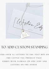 Load image into Gallery viewer, Sterling Silver Cattle Tag