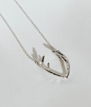 Load image into Gallery viewer, Sterling Silver Antler Necklace
