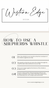 Gold Flake Shepherds Whistle - functioning whistle
